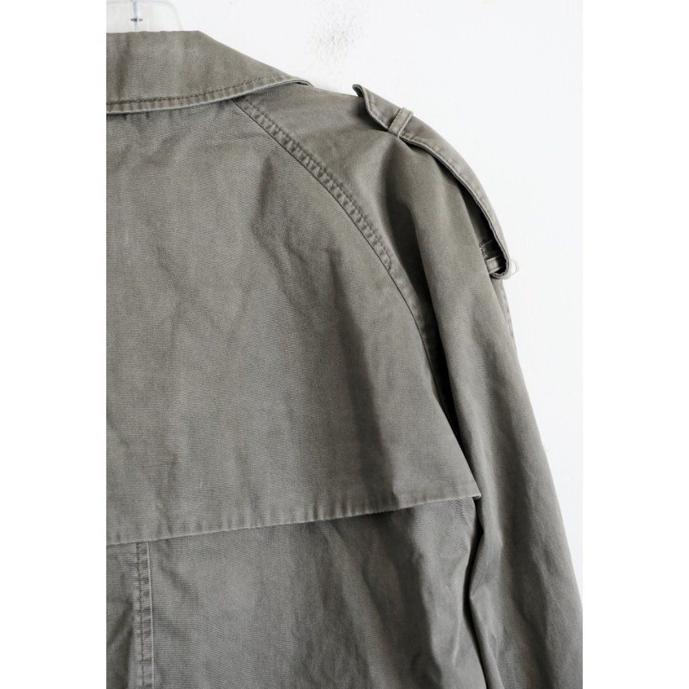 Anine Bing Olive Green Tie-Sleeve Trench Jacket - Picture 6 of 11